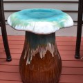 L03. Ceramic toadstool side table. 